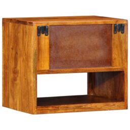 Berkfield Home Bedside Cabinets 2 pcs 40x35x35 cm Solid Wood Acacia in Brown - Size: 40 x 35 x 35 cm - thumbnail 8