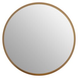 Orsina Athena Large Round Wall Mirror in Gold - thumbnail 1