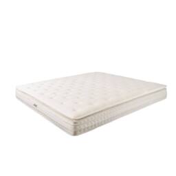 Angel Cerda Natural-Latex Hybrid Mattress with Mini Springs & 7-Zone Pocket in White - Size: EU King