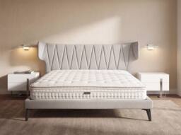 Angel Cerda Natural-Latex Hybrid Mattress with Mini Springs & 7-Zone Pocket in White - Size: EU King - thumbnail 6