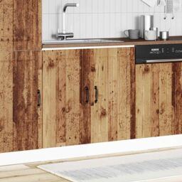 Berkfield Home Sink Base Cabinet Lucca Old Wood Engineered Wood in Brown - thumbnail 2