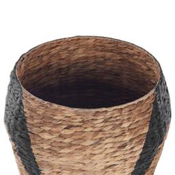 Wyld and Coco Penguin Wicker Toy Basket - Natural Water Hyacinth Kids Room - thumbnail 6