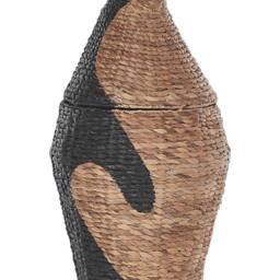 Wyld and Coco Penguin Wicker Toy Basket - Natural Water Hyacinth Kids Room - thumbnail 2