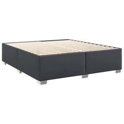 Berkfield Home Elegant Bed Frame without Mattress Black¬†Super King Faux Leather in Black - Size: Super King - thumbnail 1