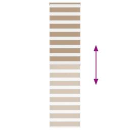 Berkfield Home Elegant Zebra Blind Sand Brown 65x200 cm Fabric Width 60.9 cm Pol - thumbnail 5