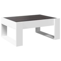 Berkfield Home Decorative Coffee Table with Infinity LED White 70x53x30 cm - Size: 70 x 53 x 30 cm - thumbnail 8