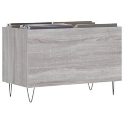 Berkfield Home Record Cabinet Grey Sonoma 74.5x38x48 cm Engineered Wood - thumbnail 3