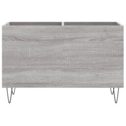 Berkfield Home Record Cabinet Grey Sonoma 74.5x38x48 cm Engineered Wood - thumbnail 4