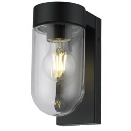 First Choice Lighting Set of 2 Parnie - Black IP44 Outdoor Wall Lights - thumbnail 2