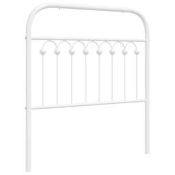Berkfield Home Metal Headboard White 90 cm - thumbnail 3