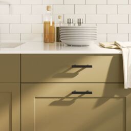 Berkfield Home Cabinet Handles 10 pcs Black 64 mm Stainless Steel - thumbnail 1