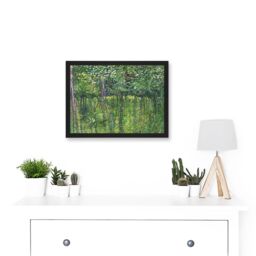 Artery8 Vincent Van Gogh Trees & Undergrowth Painting Artwork Framed Wall Art Print A4 in Black - thumbnail 2