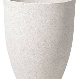 Wyld and Coco Arcadia Off-White Stone Fibre Clay Planter Indoor Outdoor in White - thumbnail 2