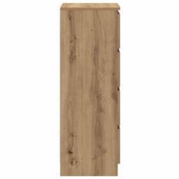 Berkfield Home Sideboard Artisan Oak 37.5x35x99 cm Engineered Wood in Brown - thumbnail 7