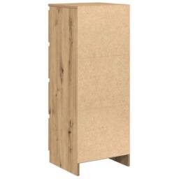 Berkfield Home Sideboard Artisan Oak 37.5x35x99 cm Engineered Wood in Brown - thumbnail 8