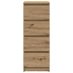 Berkfield Home Sideboard Artisan Oak 37.5x35x99 cm Engineered Wood in Brown - thumbnail 6