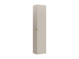 Vente-unique Suspended Bathroom Vanity Unit With Inset Basin & Tall Storage in Beige - thumbnail 7