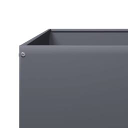 Berkfield Home Garden Raised Bed Anthracite 100x100x25 cm Steel in Dark Grey - Size: 100 x 100 x 25 cm - thumbnail 7