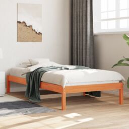 Berkfield Home Day Bed without Mattress Wax Brown 80x200 cm Solid Wood Pine