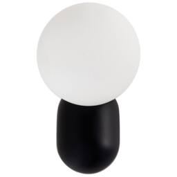 Wyld and Coco Set of 2 Black Resin Globe Wall Lamps Vintage-Style Flush Mount - thumbnail 5