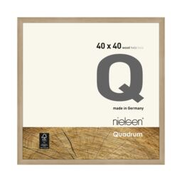 nielsen Quadrum 40 x 40cm Wooden Picture Frame With Protective Glass Front in Light Oak - Size: 40 x 40 cm