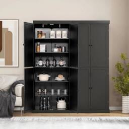 FORGEVIO Kitchen Buffet Sideboard Free-Standing Pantry Cabinet - thumbnail 3