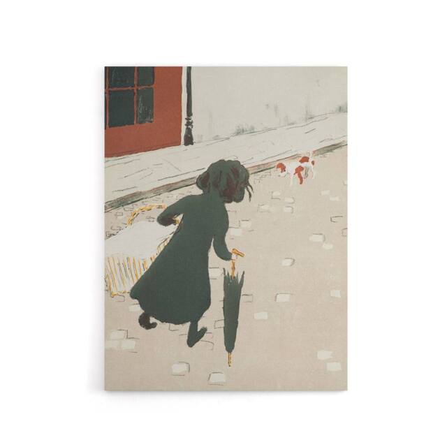 "Artery8 Parisian Life The Little Laundress Bonnard Canvas Wall Art in Beige - Size: W18"" x H24""" - image 1
