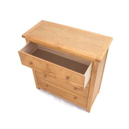 Cabinet Bits Lugo 4 Drawer Chest of Drawers Wood Knob in Light Brown - thumbnail 4