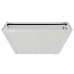 Berkfield Home Modern Garden Bowl Planters 5 pcs 40x40x15 cm Stainless Steel in Silver - Size: 40 x 40 x 15 cm - thumbnail 7