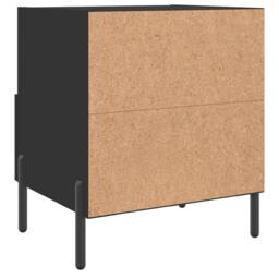 Berkfield Home Modern Bedside Cabinets 2 pcs Black 40x35x47.5 cm Engineered Wood - thumbnail 9