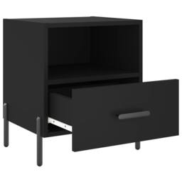 Berkfield Home Modern Bedside Cabinets 2 pcs Black 40x35x47.5 cm Engineered Wood - thumbnail 5