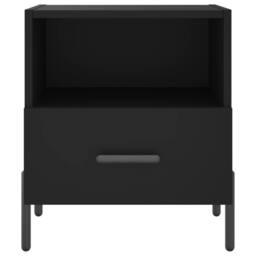 Berkfield Home Modern Bedside Cabinets 2 pcs Black 40x35x47.5 cm Engineered Wood - thumbnail 7