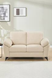 More4Homes Malmo 2 Seater Sofa Modern Scandi Style Fabric Living Room Sofa in Beige - thumbnail 8