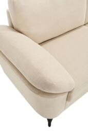 More4Homes Malmo 2 Seater Sofa Modern Scandi Style Fabric Living Room Sofa in Beige - thumbnail 5