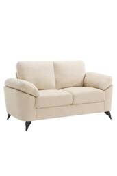 More4Homes Malmo 2 Seater Sofa Modern Scandi Style Fabric Living Room Sofa in Beige - thumbnail 2