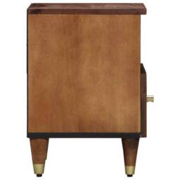 Berkfield Home Bedside Cabinets 2 pcs 40x33x46 cm Solid Wood Mango in Brown - Size: 40 x 33 x 46 cm - thumbnail 5