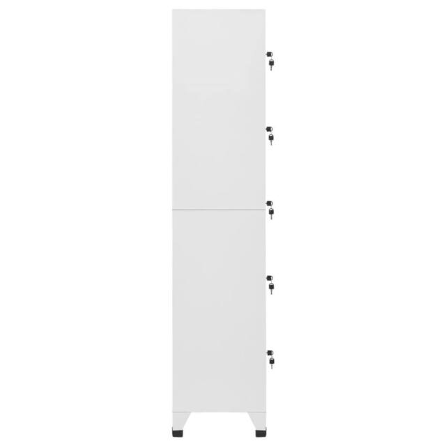Berkfield Home Locker Cabinet Light Grey 38x40x180 cm Steel - Size: 38 x 40 x 180 cm - image 1