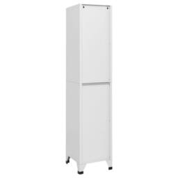 Berkfield Home Locker Cabinet Light Grey 38x40x180 cm Steel - Size: 38 x 40 x 180 cm - thumbnail 4