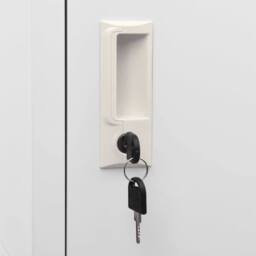 Berkfield Home Locker Cabinet Light Grey 38x40x180 cm Steel - Size: 38 x 40 x 180 cm - thumbnail 7