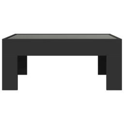 Berkfield Home Coffee Table with Infinity LED Black 70x50x30 cm - Size: 70 x 50 x 30 cm - thumbnail 6