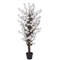 Leaf Artificial 120cm White Blossom Tree - thumbnail 3