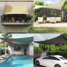 Berkfield Home Sunshade Sail Oxford Fabric Rectangular 2.5x5 m Dark Green