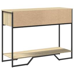Berkfield Home Classic Console Table Sonoma Oak 100x35x74.5 cm Engineered Wood in Light Tan - thumbnail 6