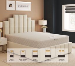 DS Living Sanctuary Medium Hybrid Pocket Gel Aurora Mattress in Grey - Size: Single - thumbnail 6