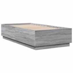 Berkfield Home Bed Frame without Mattress Grey Sonoma 90x190 cm Single - thumbnail 6