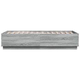 Berkfield Home Bed Frame without Mattress Grey Sonoma 90x190 cm Single - thumbnail 5