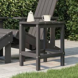 Berkfield Home Garden Adirondack Table Anthracite 38x38x46 cm HDPE in Black - Size: 38 x 38 x 46 cm - thumbnail 1