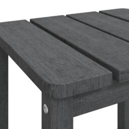 Berkfield Home Garden Adirondack Table Anthracite 38x38x46 cm HDPE in Black - Size: 38 x 38 x 46 cm - thumbnail 6