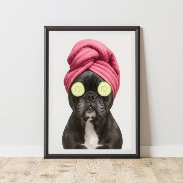 60 SECOND MAKEOVER French Bulldog Chilling Animal Print - Size: A4 - image 1