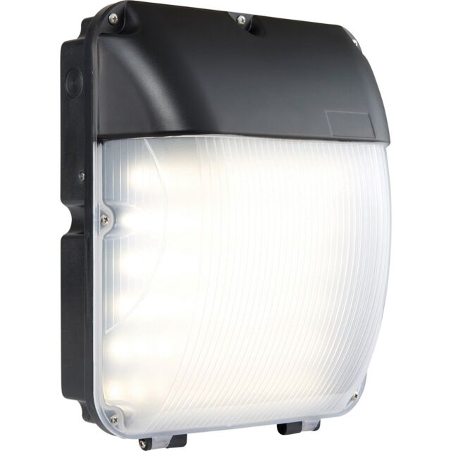 Loops Outdoor Wall Mounted Bulkhead Light - 30W Cool White LED - Photocell Sensor - image 1